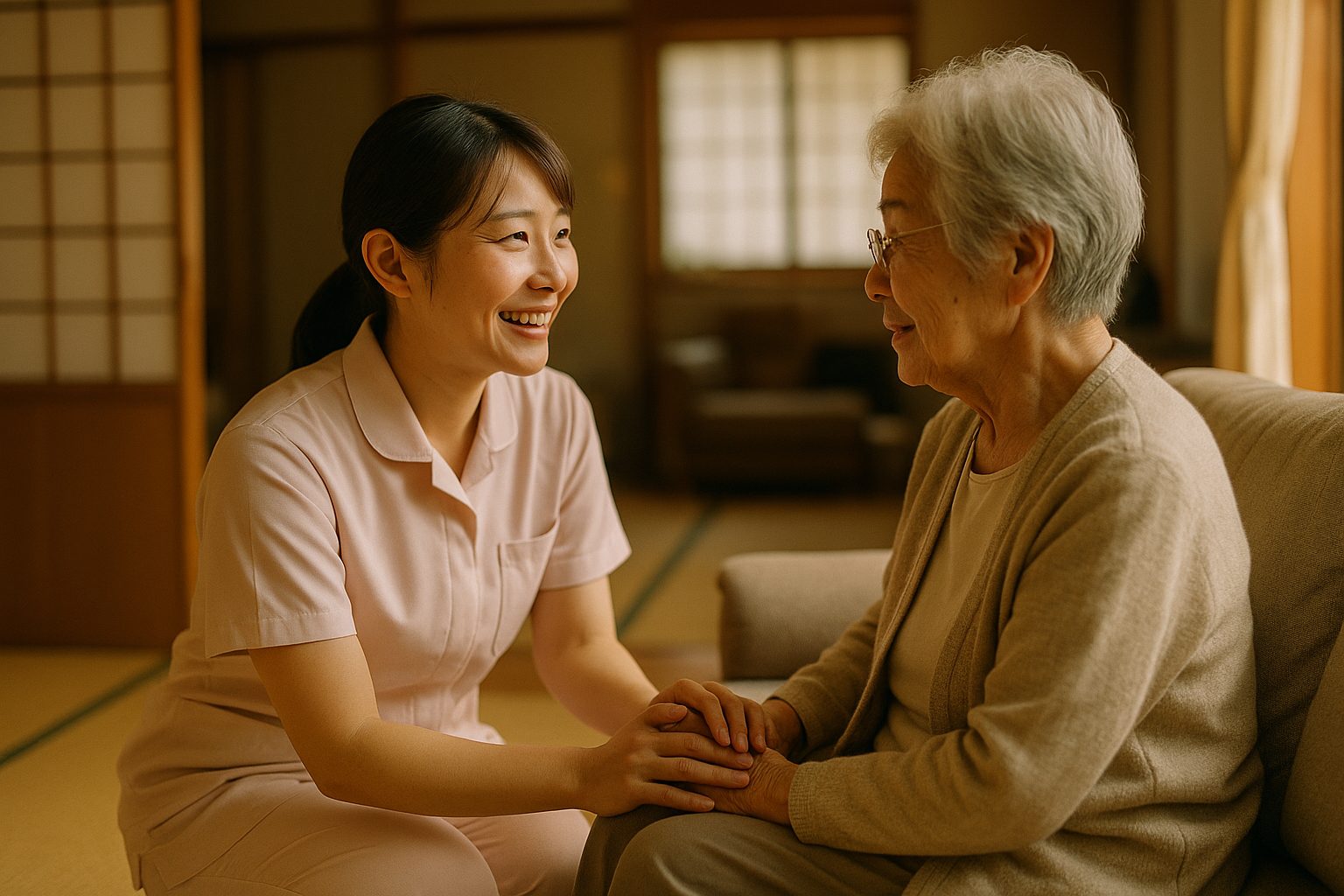 ご自宅で寄り添う保険外訪問看護の看護師
